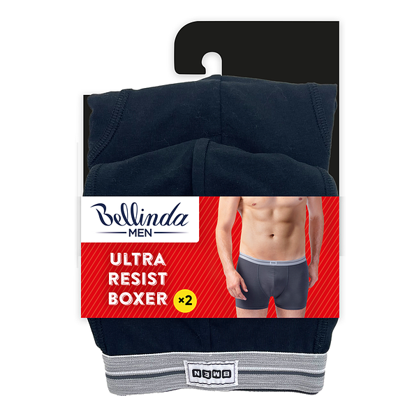 Bellinda ULTRA RESIST BOXER 2x - Double pack of cotton boxer shorts - black